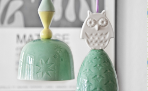 Lampe i porcelæn fra Rie Elise Larsen