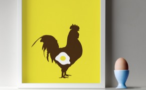 Fried egg print – Dagens poster