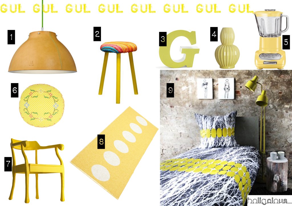 Gult interiør
