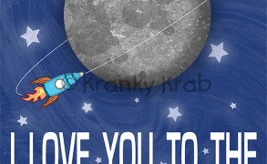 I Love You to the Moon and Back – Dagens Poster (børneværelset)