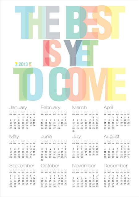 Flot grafisk kalender – Dagens Poster