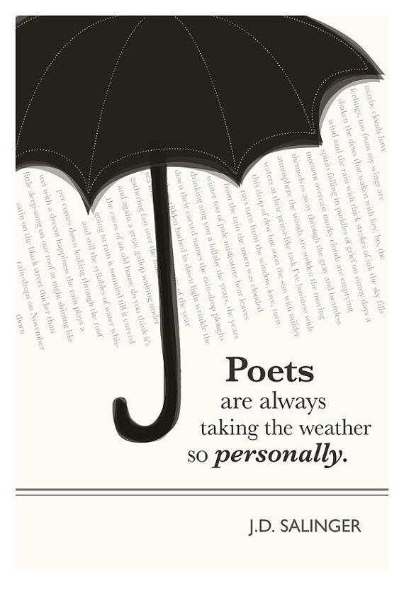 “Poets are always taking the weather so seriously.” Dagens poster