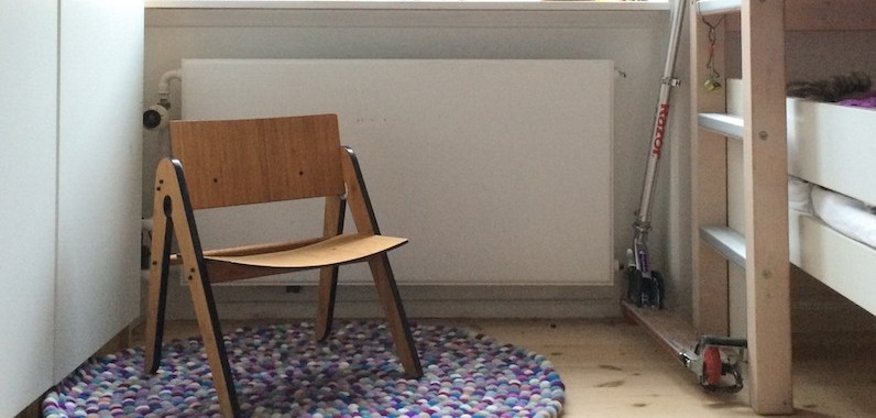 Ruggit kugletæppe designet af boligcious Maria Fynsk Norup