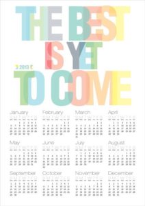 Flot grafisk kalender – Dagens Poster