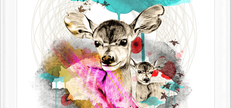 deer-poster-plakat-kunst-illustration-grafisk-design