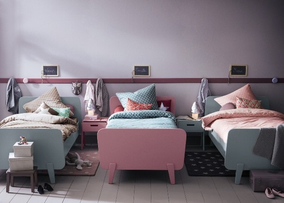 Boernevaerelse indretning bolig dreng pige seng girl boy bed ... Lave terrasse
