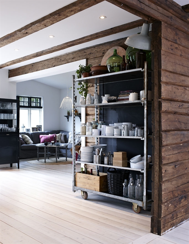 Kitchen shelves stue alrum indretning bolig opbevaring reol home ... Stue opbevaring