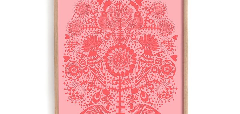 lisa-grue-birds-in-a-tree-art-kunst-illustration-poster-print-plakat
