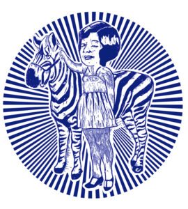 REBEL PICK MONDAY: Zebra Girl In Blue Circle