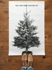 Print et juletræ