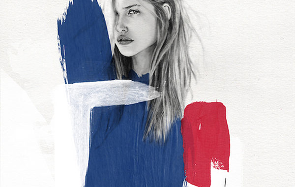 Lucie Birant - Blue - poster - plakat