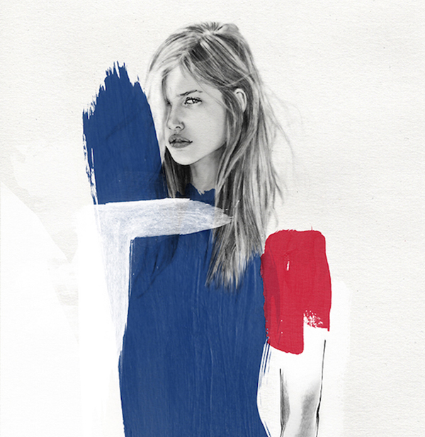Lucie Birant - Blue - poster - plakat