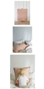 Moodboard med børn og børnesengetøj