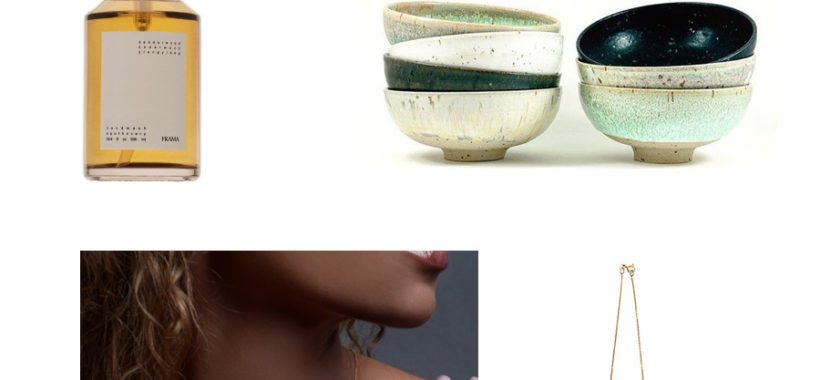 Billede består af forskellige produkter som eksempel moodboard cravings