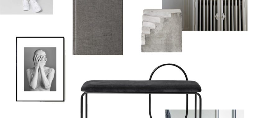 Moodboard med lækkert interiør til efterårets bolig